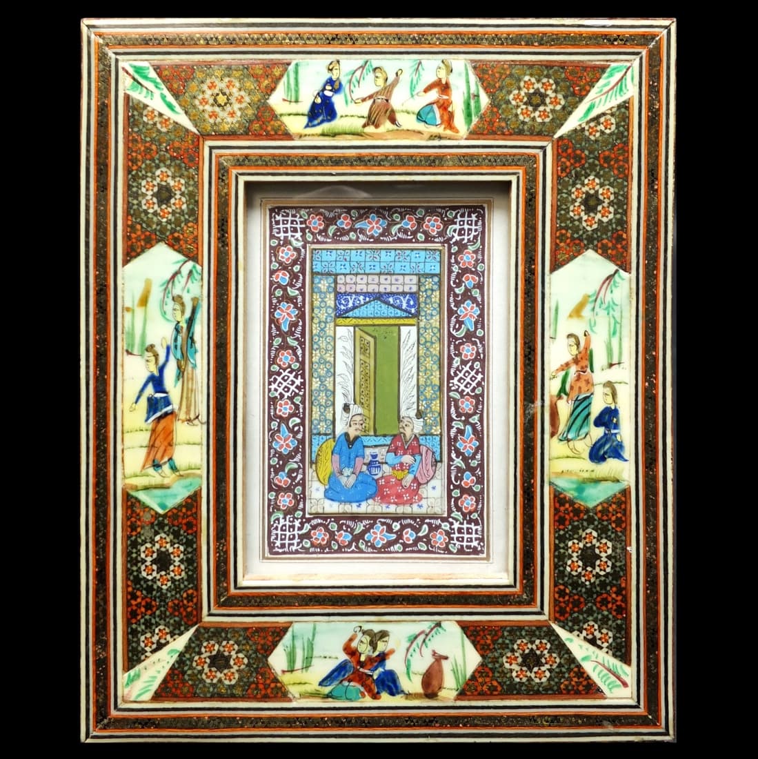 Antique Indian Mogul Miniature Painting (1 of 2)