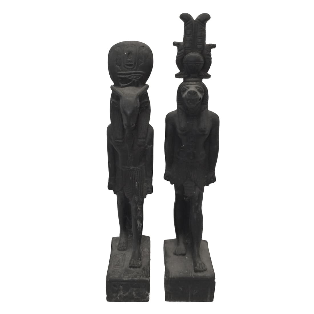 Two Vintage Composition Egyptian Figurines (1 of 3)