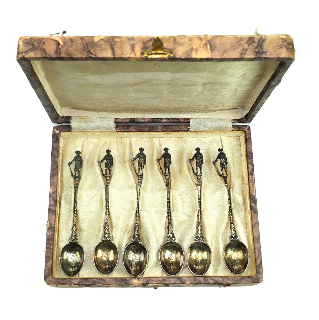 Six German 835 Silver Souvenir Spoons (1 of 5)
