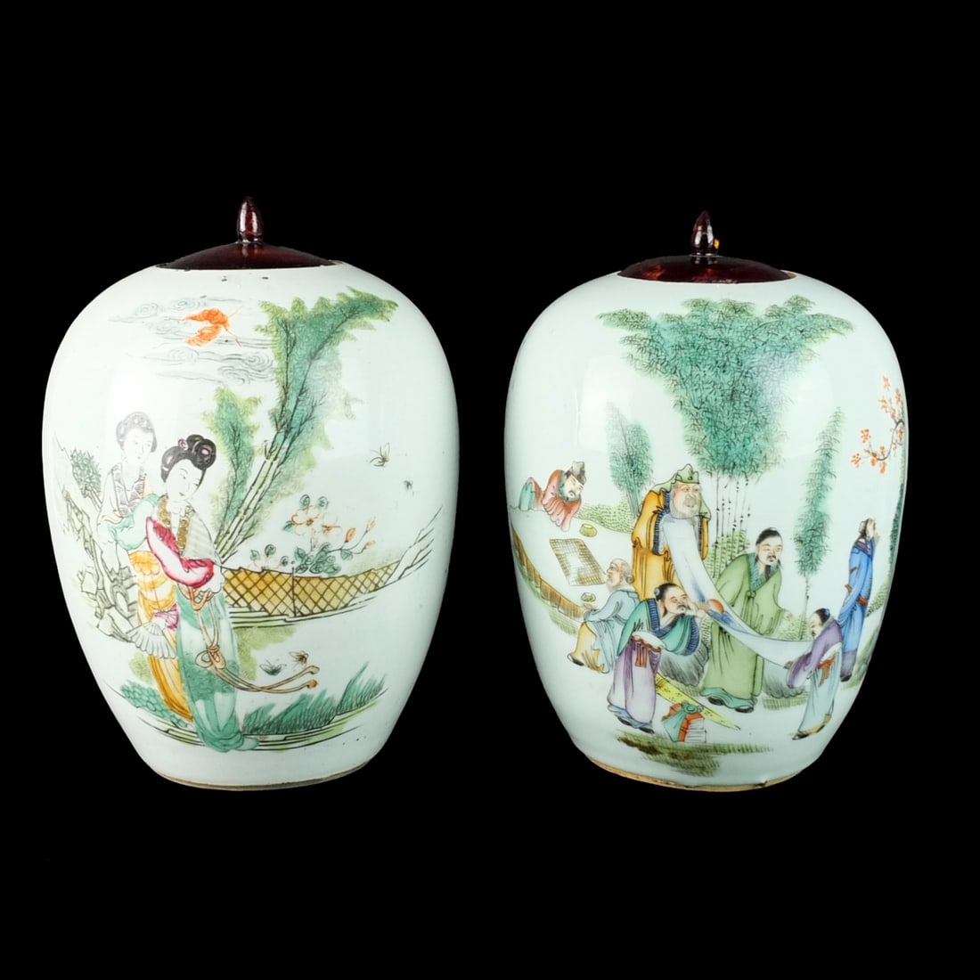 Pair of Antique Chinese Ginger Jars (1 of 8)