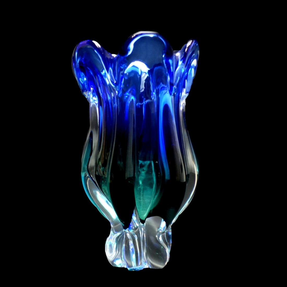 Vintage Josef Hospodka for Chribska Glass Vase (1 of 2)