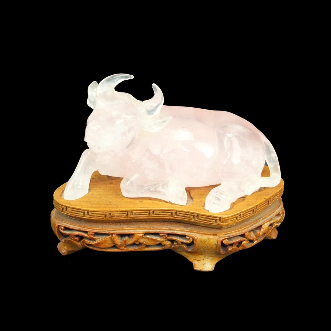 Antique Chinese Rose Quartz Figurine (1 of 3)