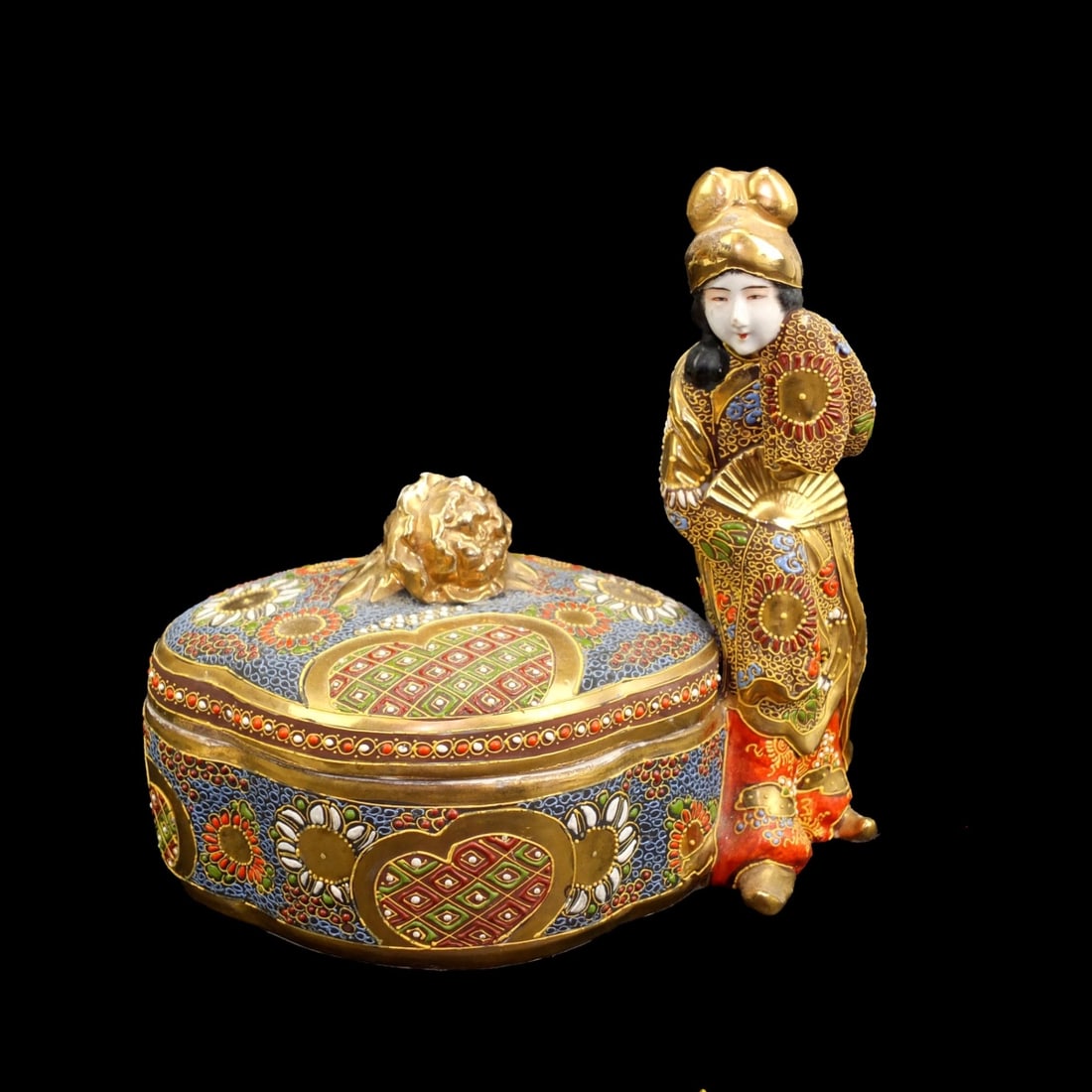 Japanese Satsuma Dresser Box (1 of 5)