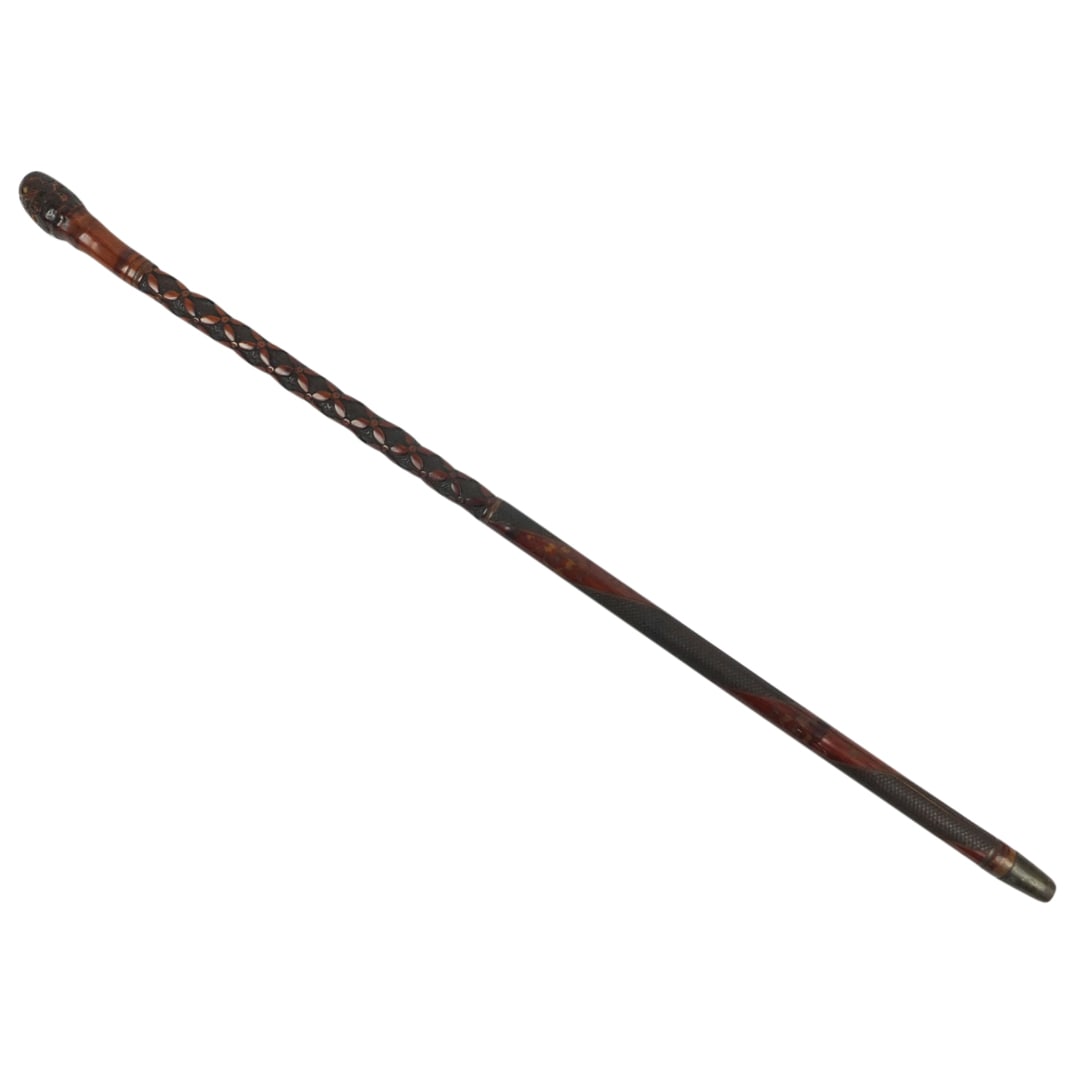 Vintage Japanese Carved Walking Stick (1 of 5)