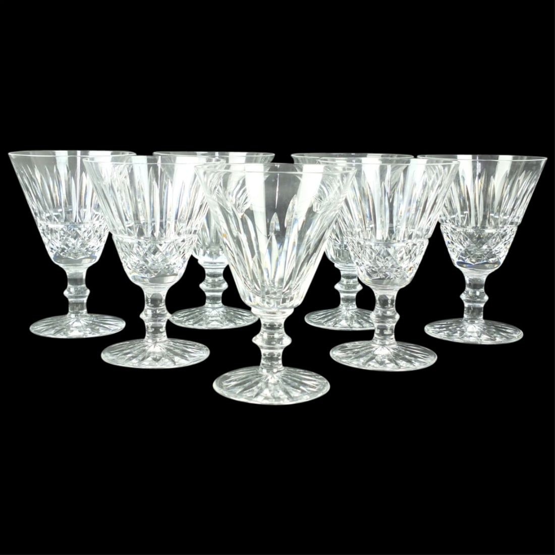 Seven Waterford Cut Crystal Water Goblets (1 of 5)