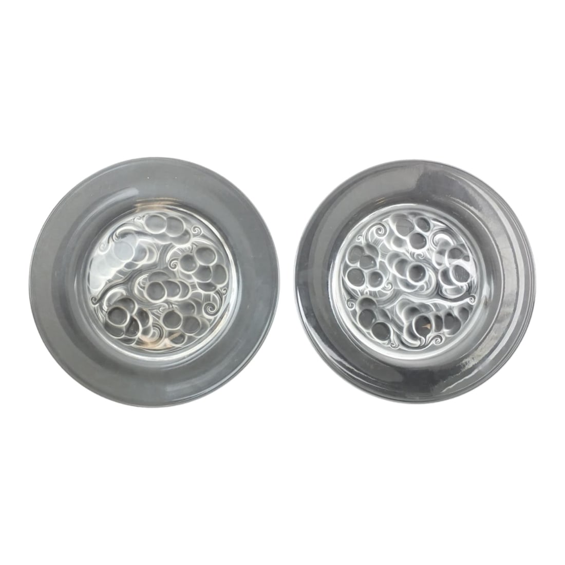 Two Lalique "Marienthal" Crystal Plates (1 of 3)