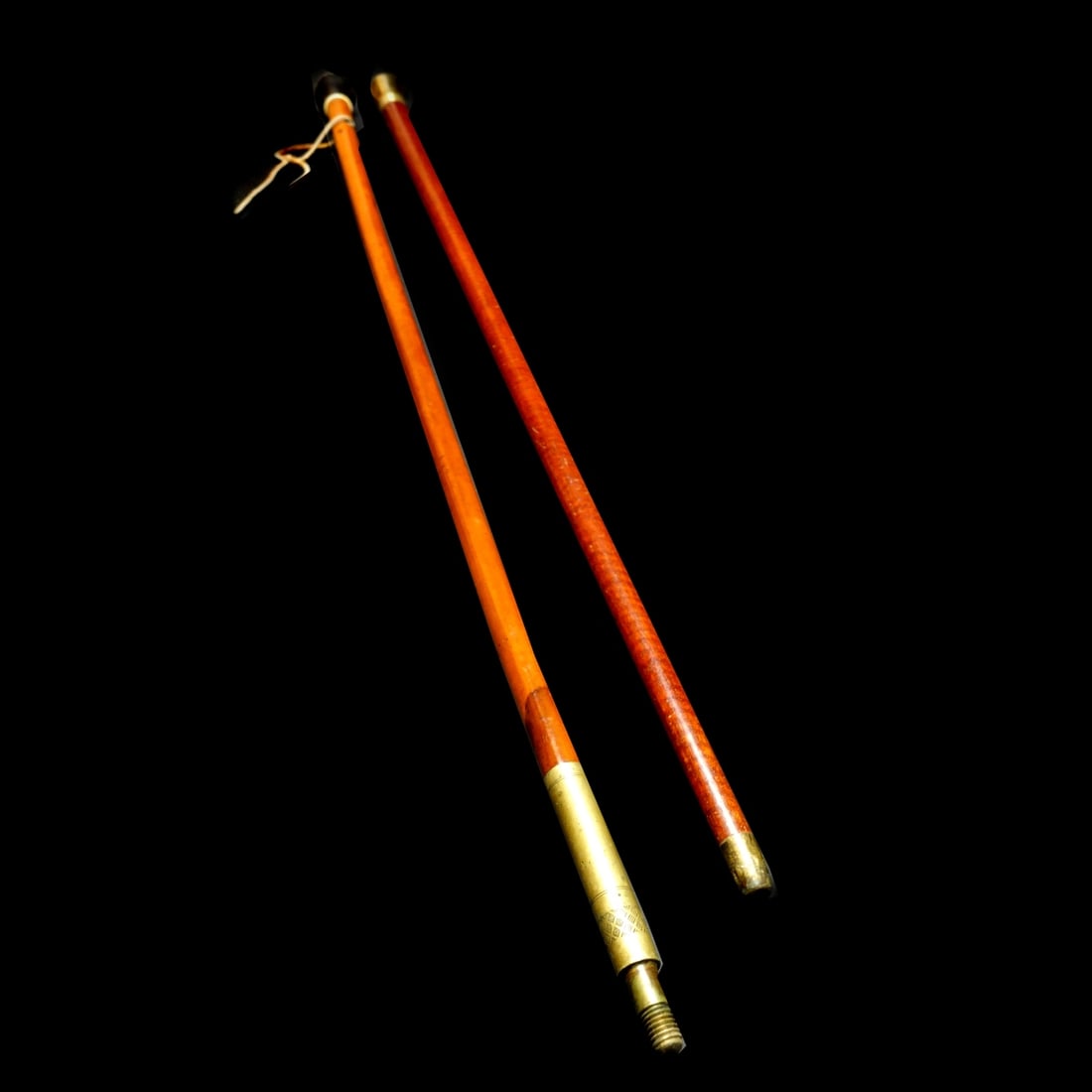 Two Vintage Wooden Canes / Walking Sticks (1 of 4)