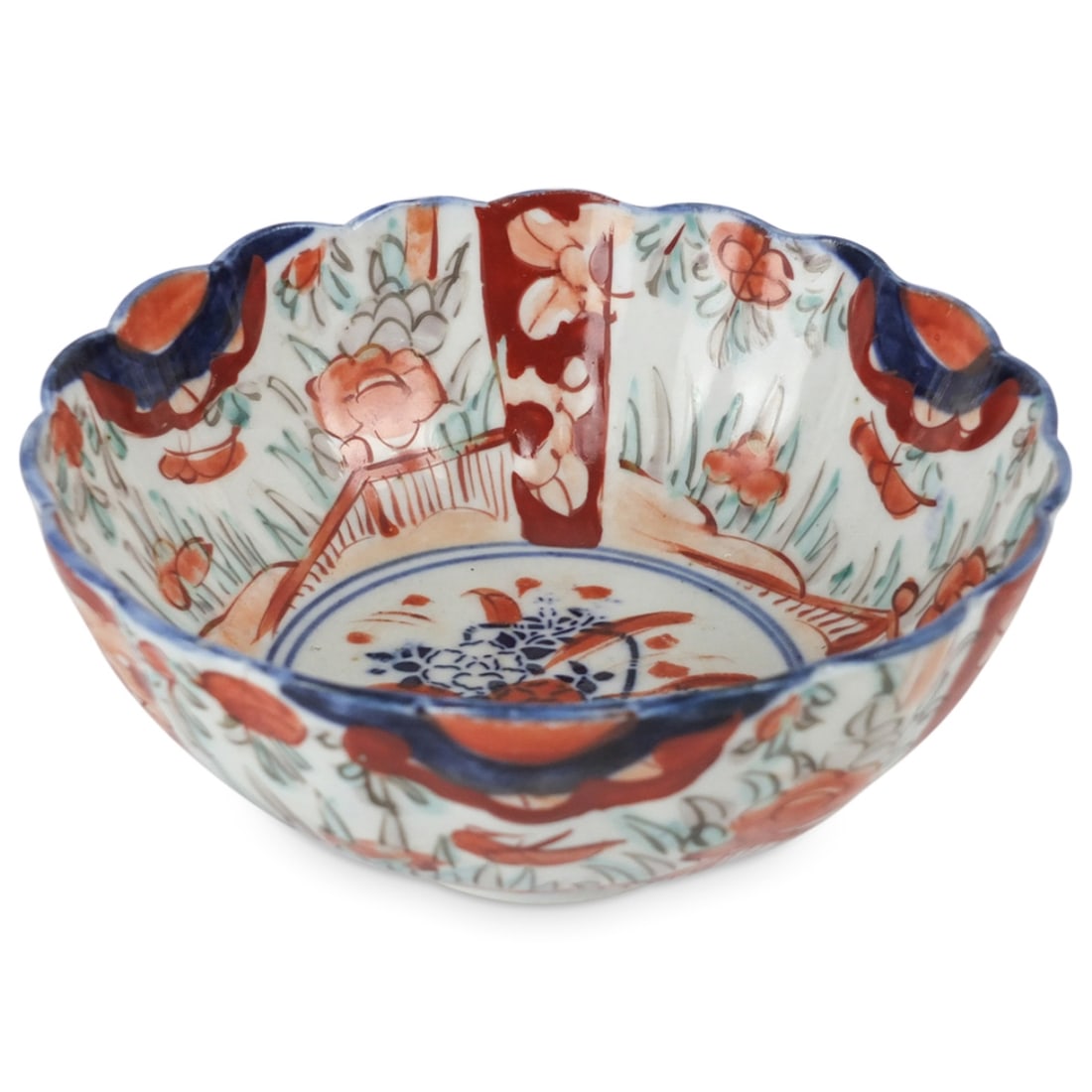 Antique Japanese Imari Porcelain Bowl: Antique Japanese Imari porcelain bowl. unsigned. Measures: 2-7/8" x 6". Condition: Good condition. Estimate 20 - 120 Domestic shipping Third Party