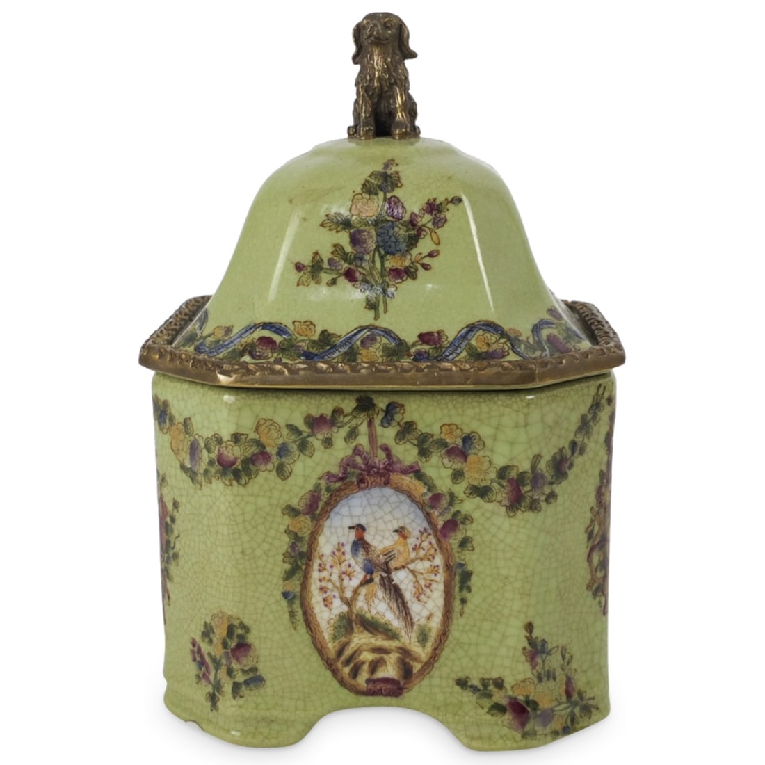 Vintage Chinese Export Covered Box (1 of 3)