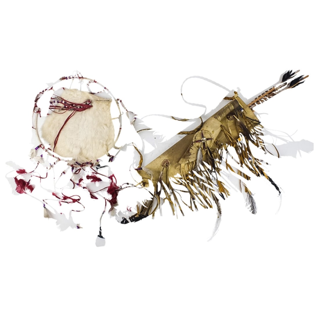 Two Native American Wall Hanging Decorations (1 of 4)