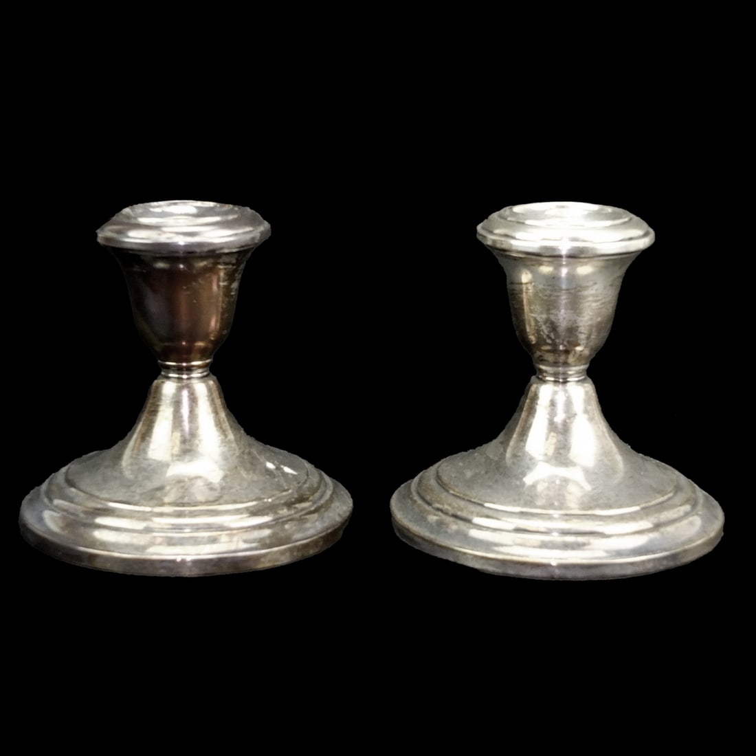 Pair of Gorham Weighted Sterling Candle Holders (1 of 3)