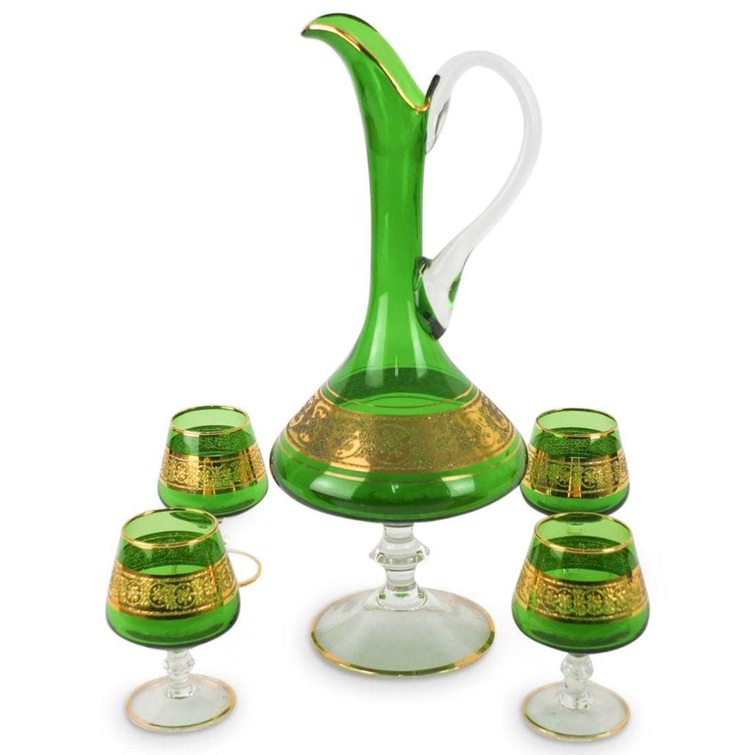 Vintage Italian Glass Liquor Set (1 of 3)