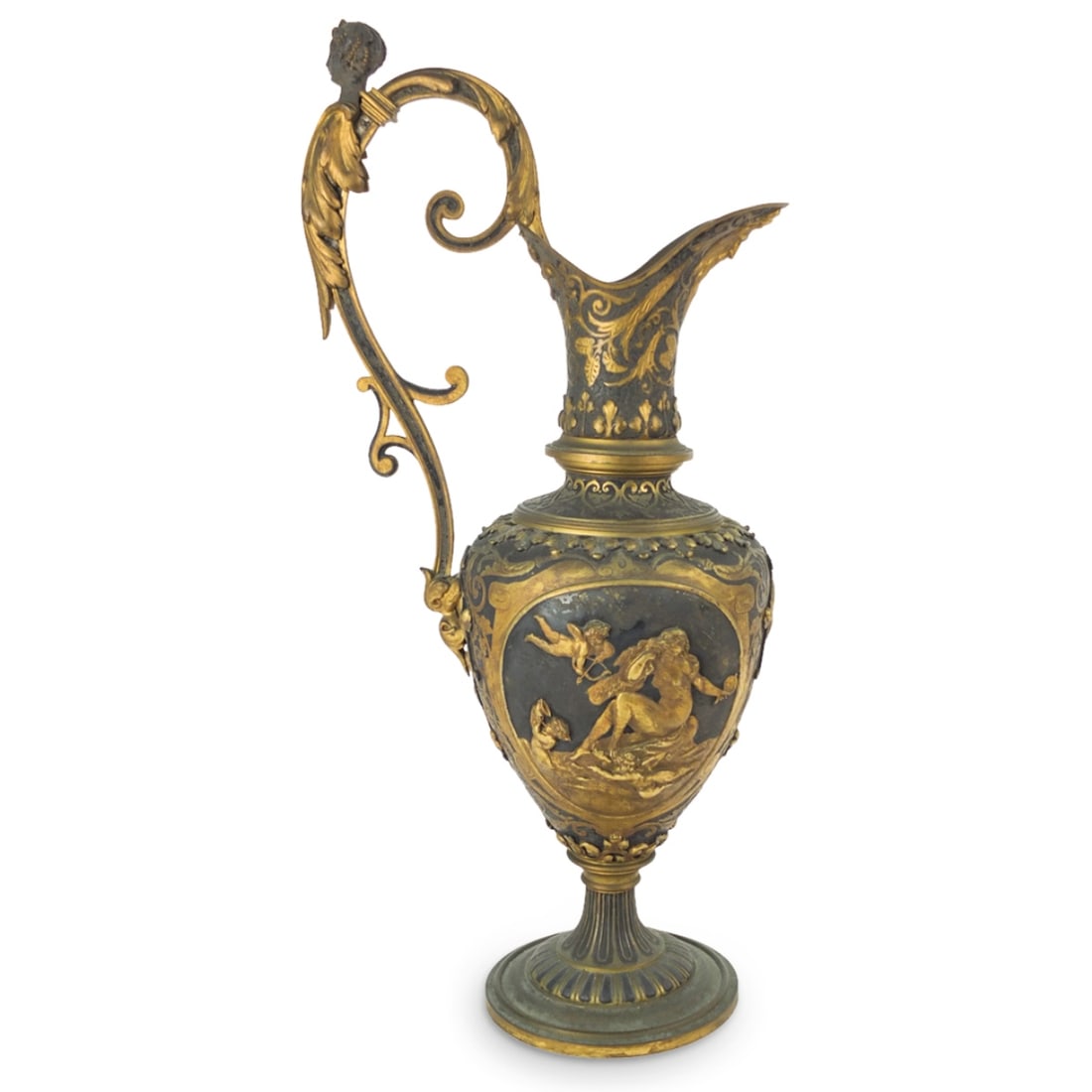 19th C. French Renaissance Revival Bronze Ewer (1 of 4)