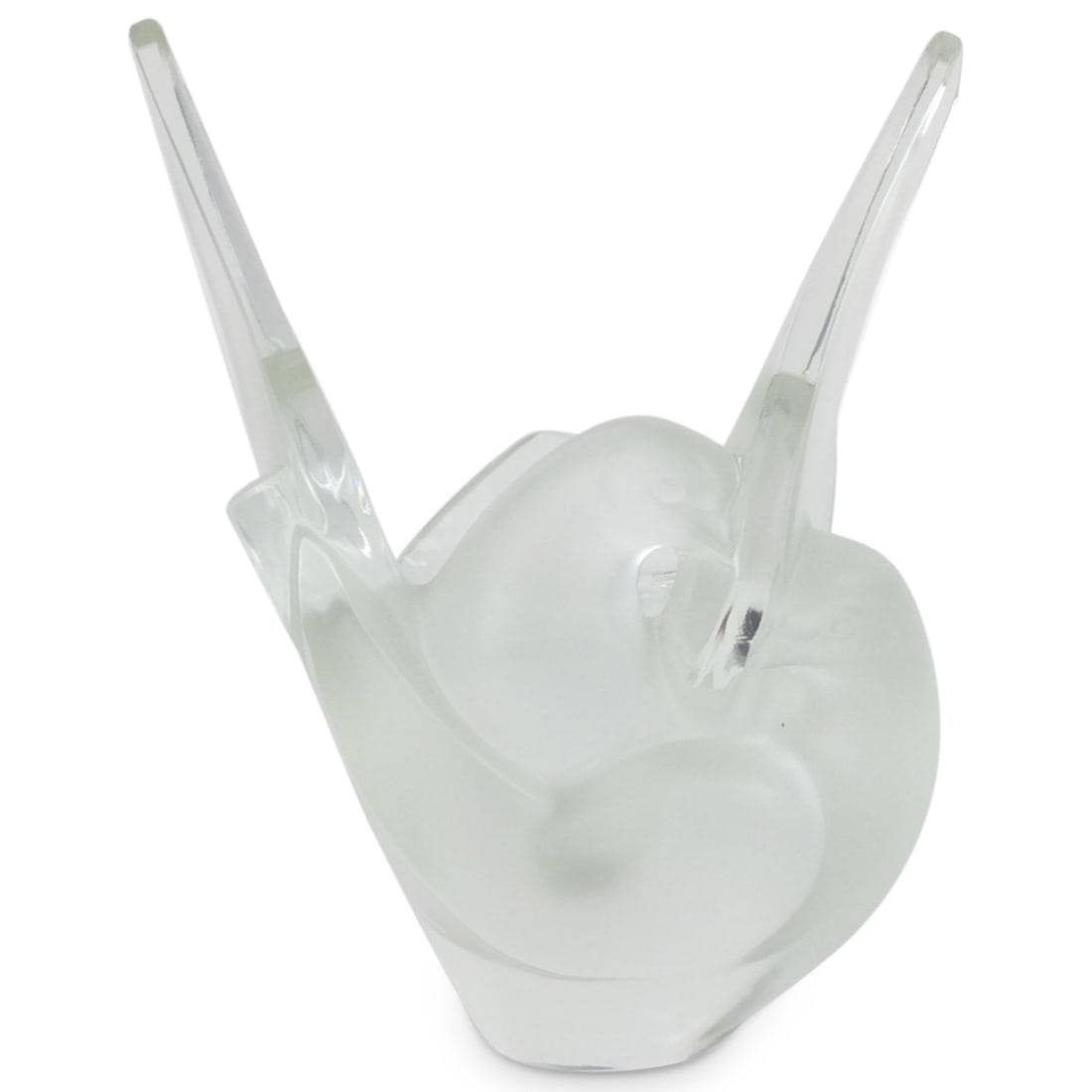 Lalique Sylvie Frosted Crystal Flower Vase (1 of 3)