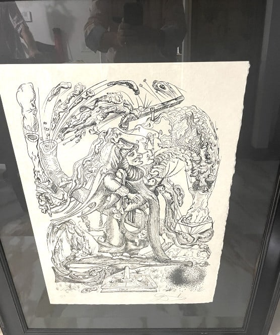 Salvador Dali, Spanish (1904 - 1989): Salvador Dali, Spanish (1904 - 1989) Lithograph on Paper "Les Songes Drolatiques de Pantagruel" Signed and Numbered 10/50. Authenticated by Bruce Hochman, with certificate of authenticity signed by Br