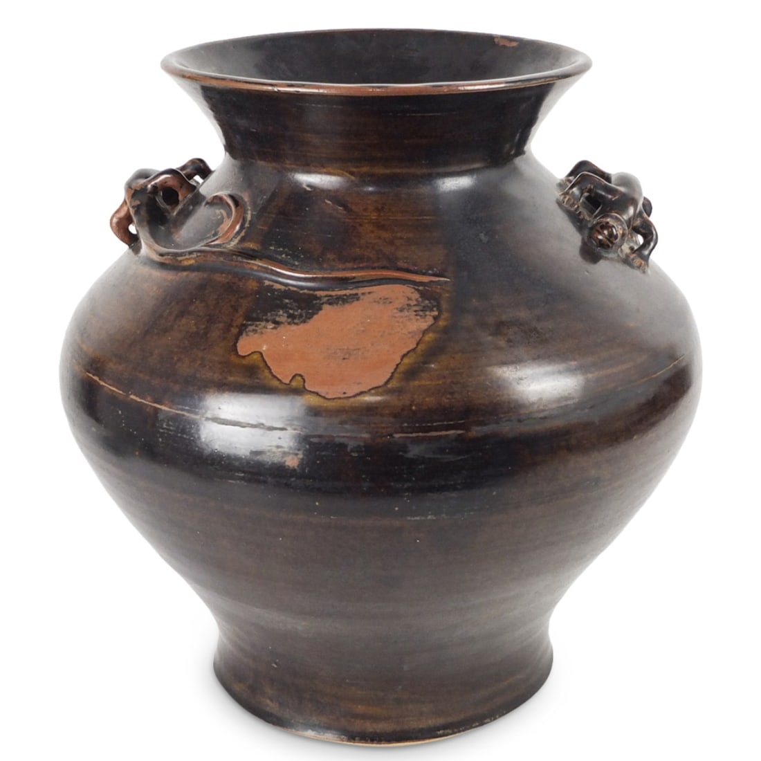 Large Chinese Glazed Pottery Vase (1 of 4)