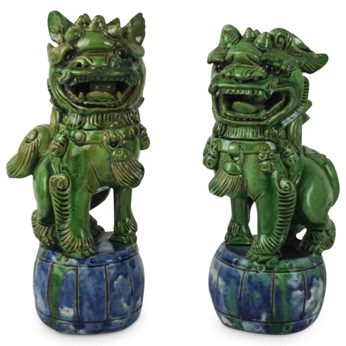 Pair of Antique Chinese Foo Dogs (1 of 4)