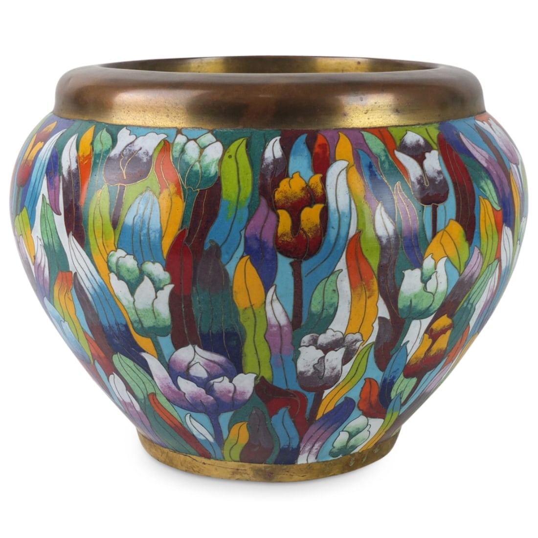 Antique Japanese Cloisonné Vase (1 of 3)