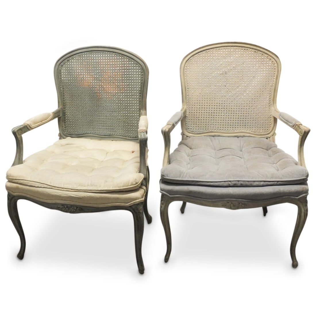 Pair of Louis XV Style Fauteuils (1 of 4)