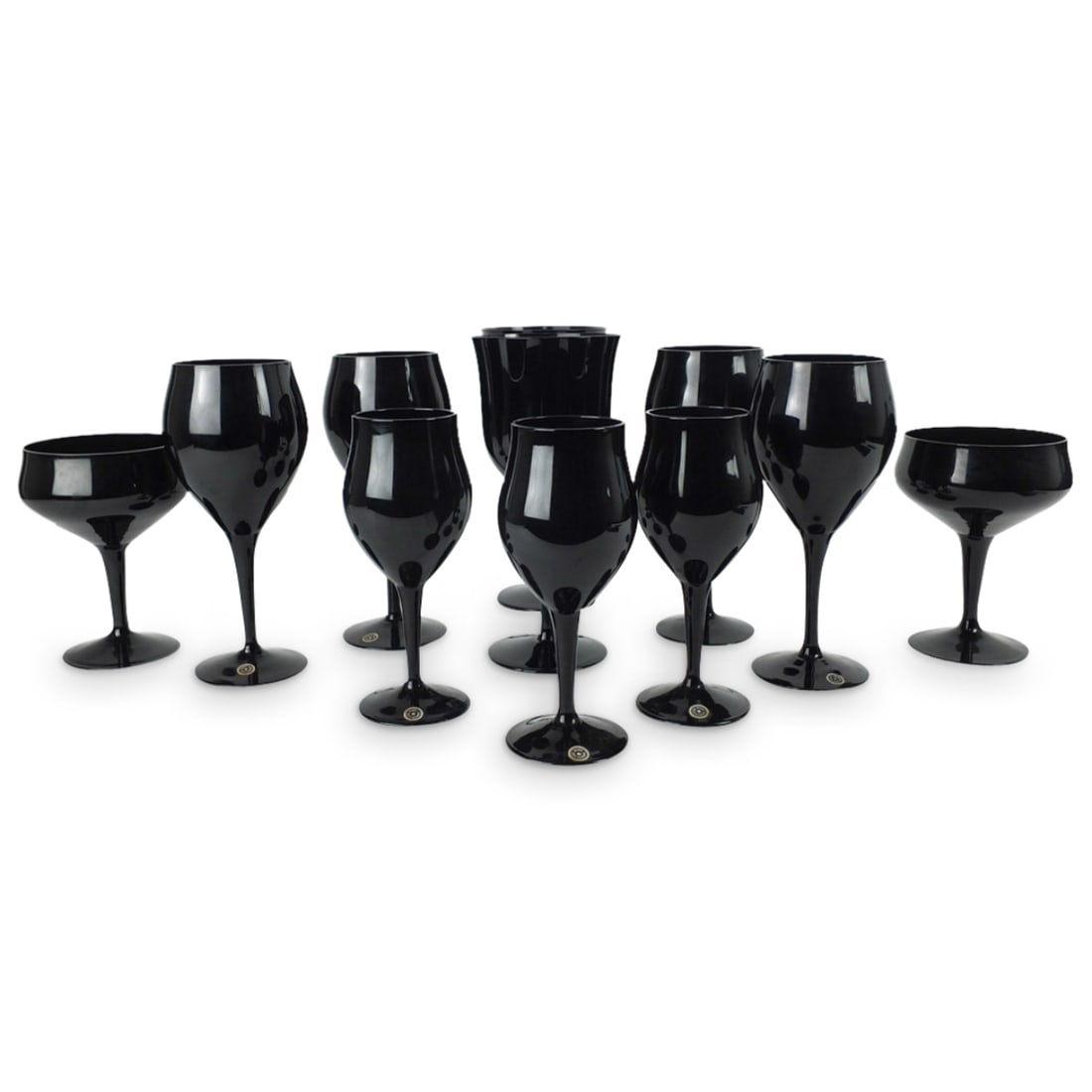 Eleven German Assorted Glass Stemware (1 of 3)