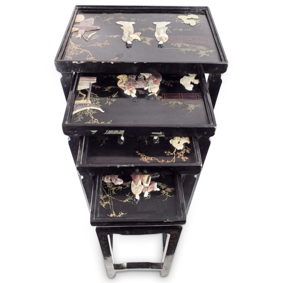 Nest of Four Chinese Nesting Tables (1 of 6)