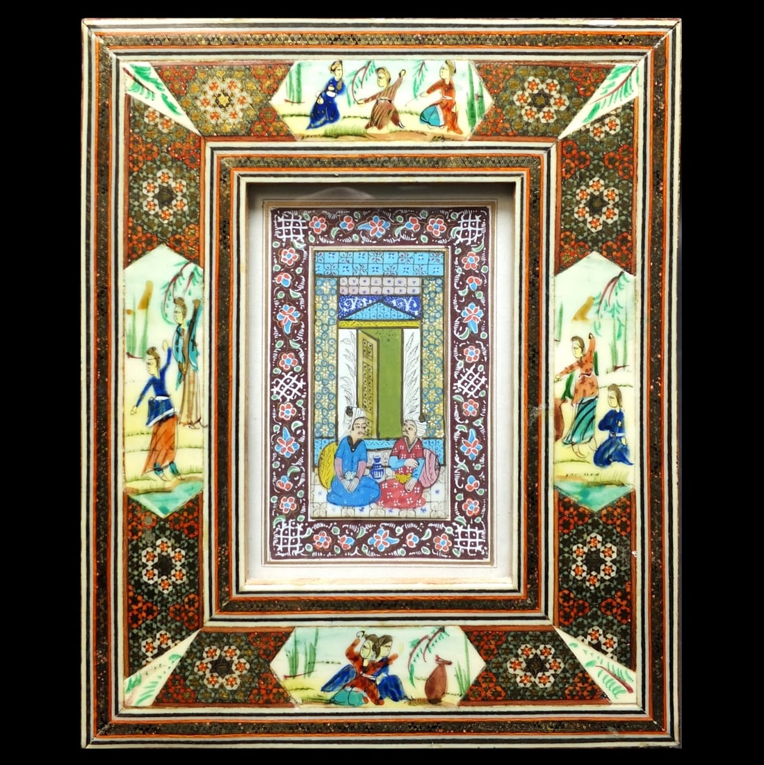 Antique Indian Mogul Miniature Painting (1 of 2)