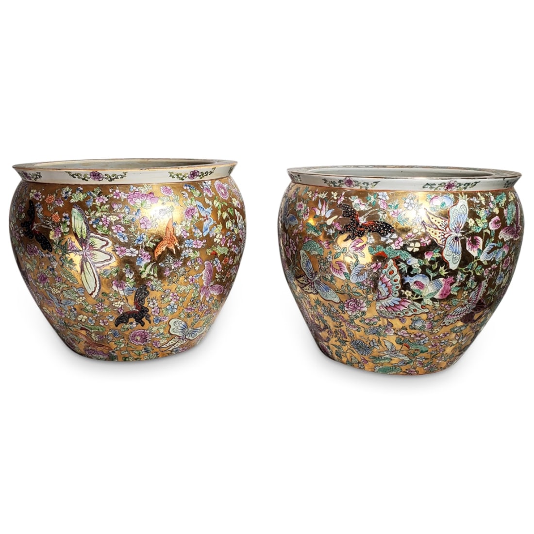 Pair of Chinese Porcelain Planters (1 of 4)