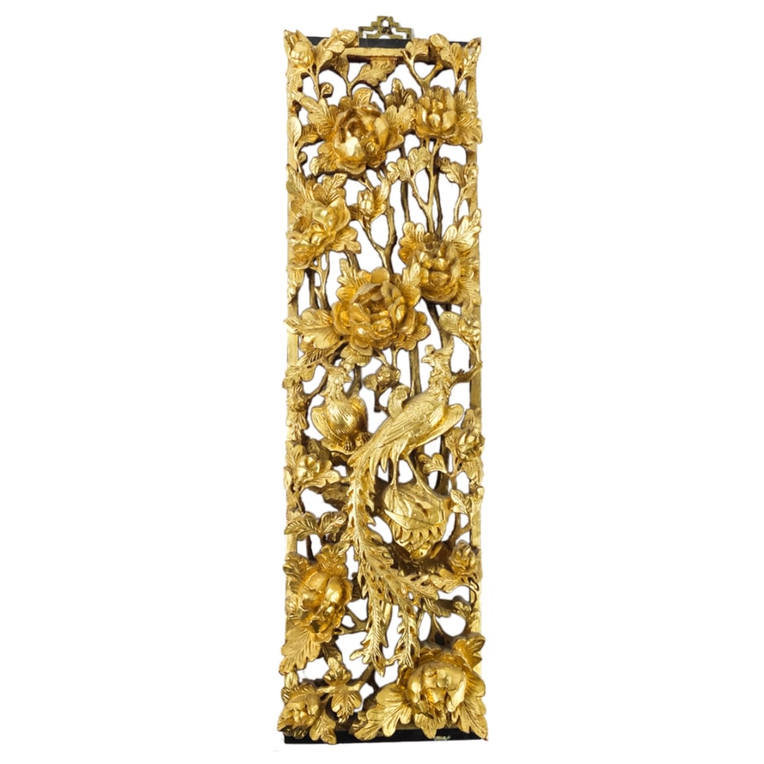 Antique Chinese Deep Relief Carved Panel (1 of 4)