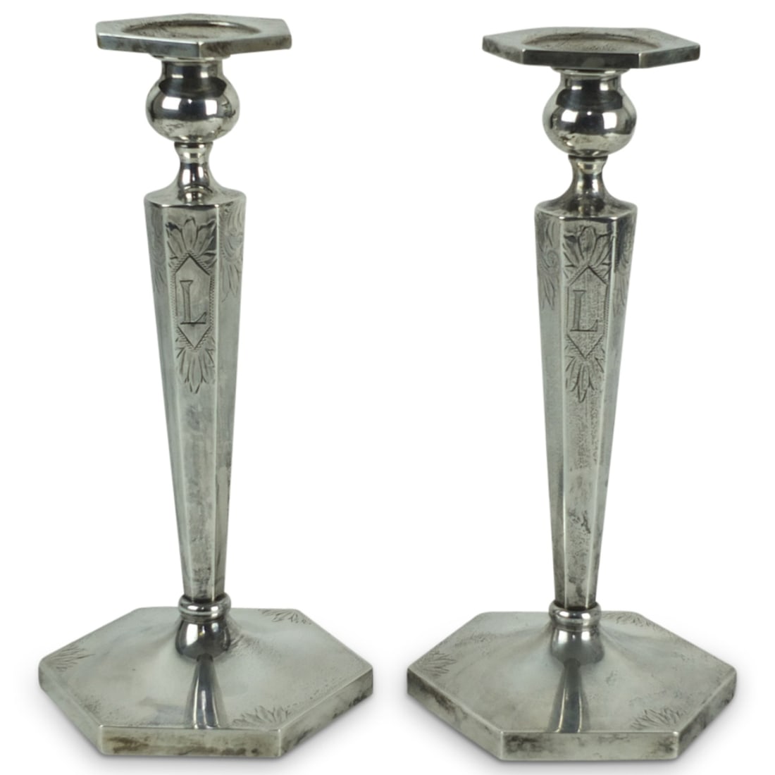 Pair of Sterling Candlesticks (1 of 4)