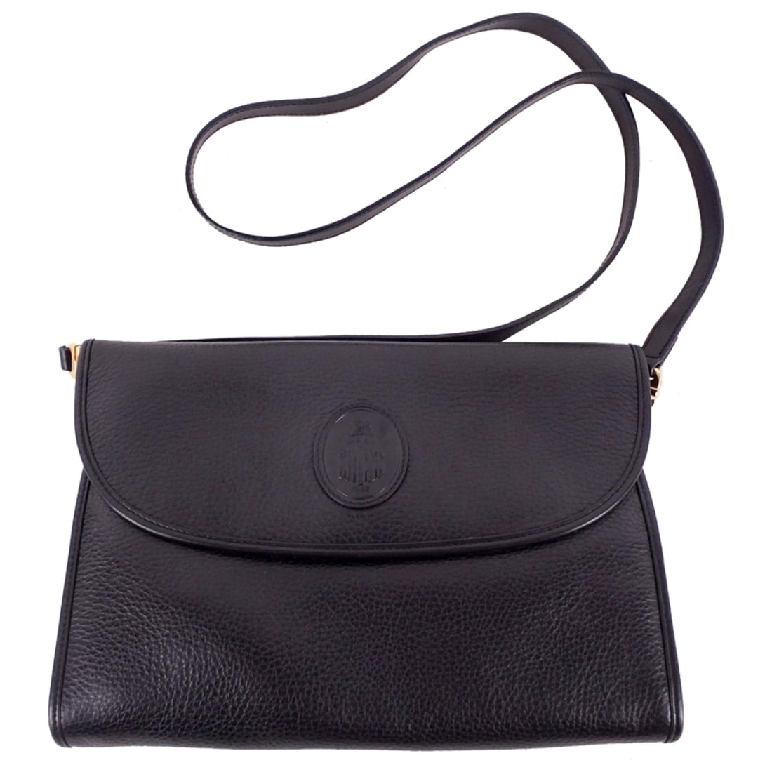 Women's Mark Cross Shoulder Bag / Clutch: Women's Mark Cross Black Leather Shoulder Bag / Clutch with Dust Bag. Strap to accompany the lot. Measures 7-1/2" x 10-3/4". Condition: Good used condition. Estimate 100 - 200 Domestic shipping Third