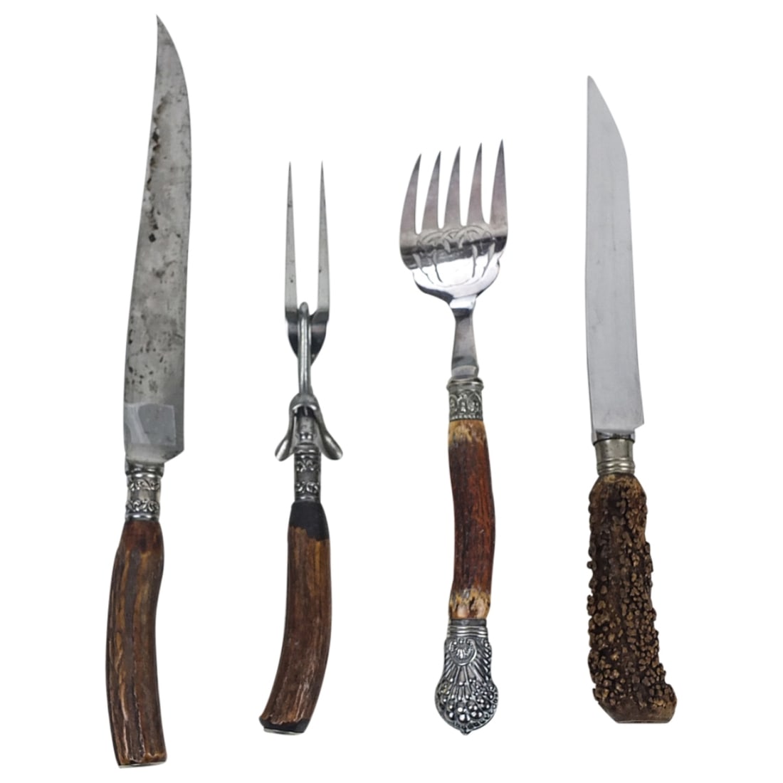Grouping of Vintage Antler Handle Tableware (1 of 3)