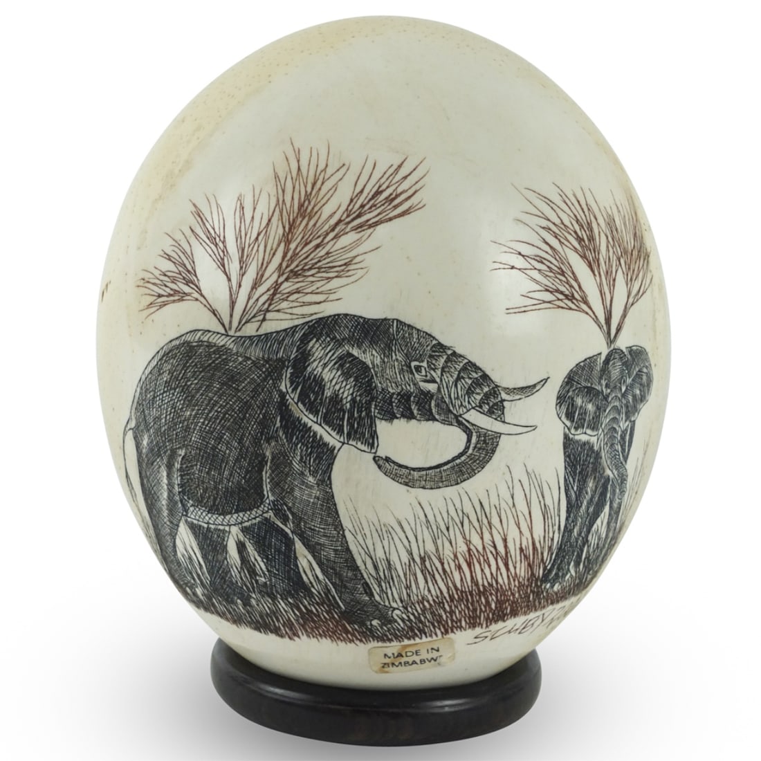 Vintage African Ostrich Egg (1 of 2)