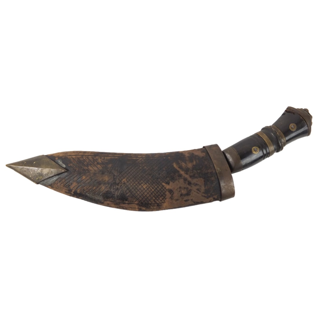 Antique Nepalese Military Kukri Dagger (1 of 6)