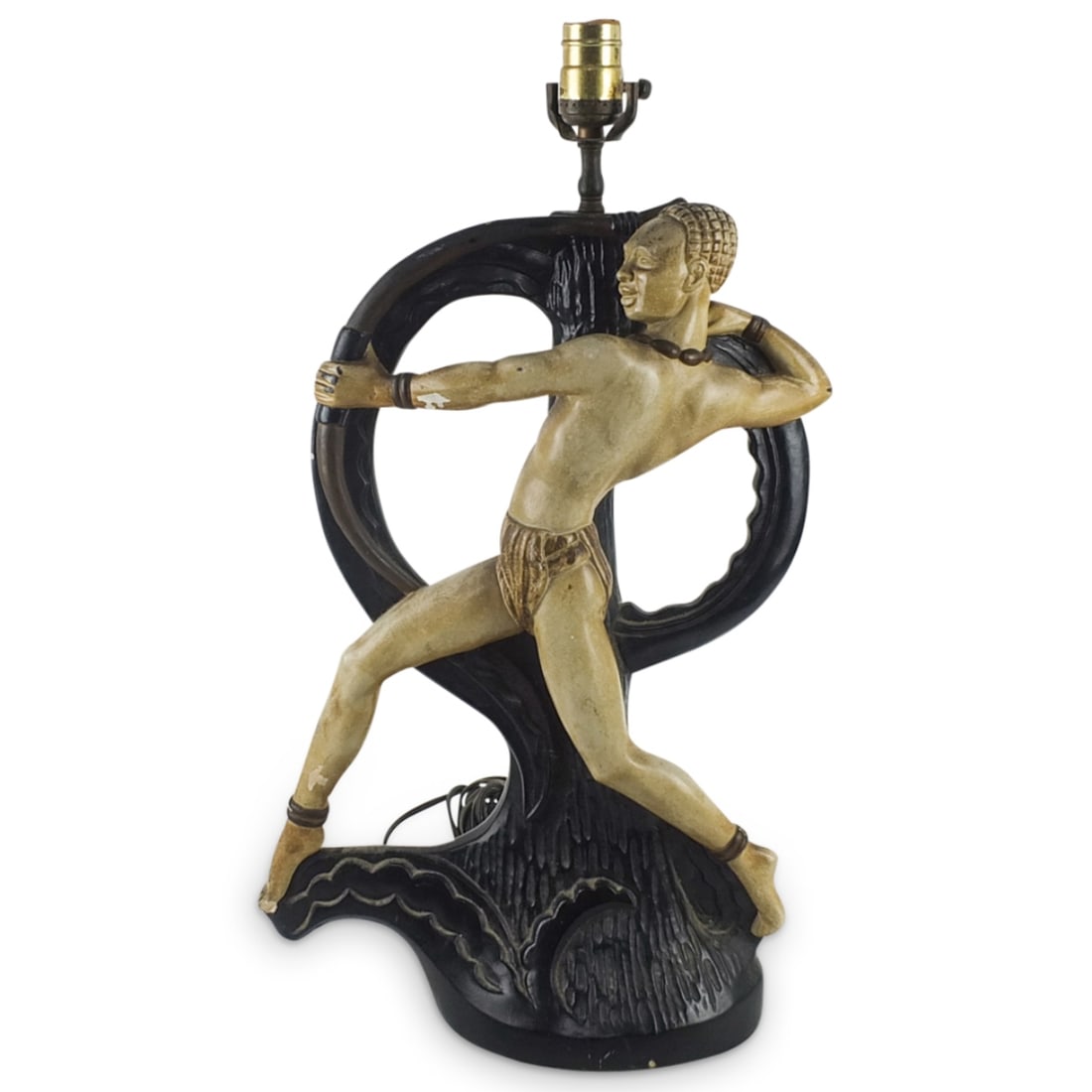 Large Art Deco Chalkware Blackamoor (1 of 6)