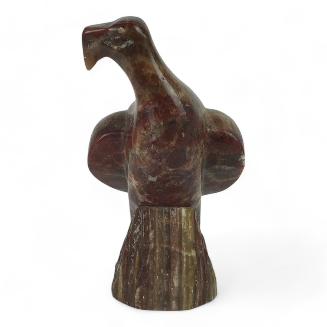 Vintage Carved Alabaster Eagle Sculpture (1 of 6)