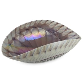 Large Murano Shell Shaped Centerpiece Bowl