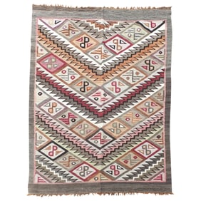 Vintage Native American Geometric Rug
