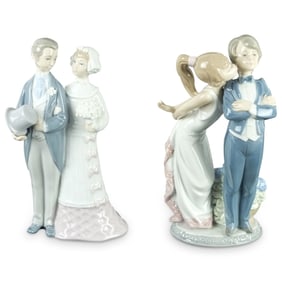 Grouping of Lladro Glazed Porcelain Figurines