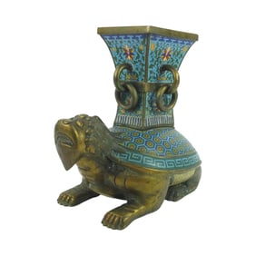 19th C. Chinese Cloisonné Censer / Vase