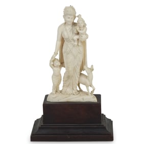 19th C. Thai Carved Figural Group