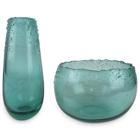 Grouping of Italian Art Glass Tableware