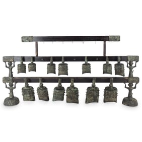 Antique Chinese Archaic Bronze Chime Bells