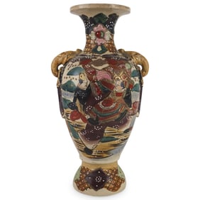 Antique Japanese Satsuma Porcelain Vase