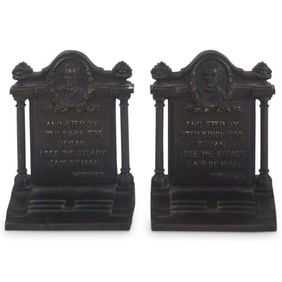 Pair of Antique Bradley & Hubbard Bookends