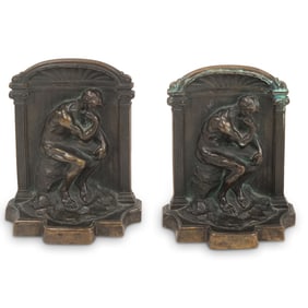 Pair of Antique Bronze Bookends