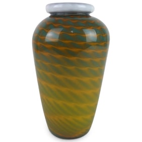 Vintage Encased Glass Vase