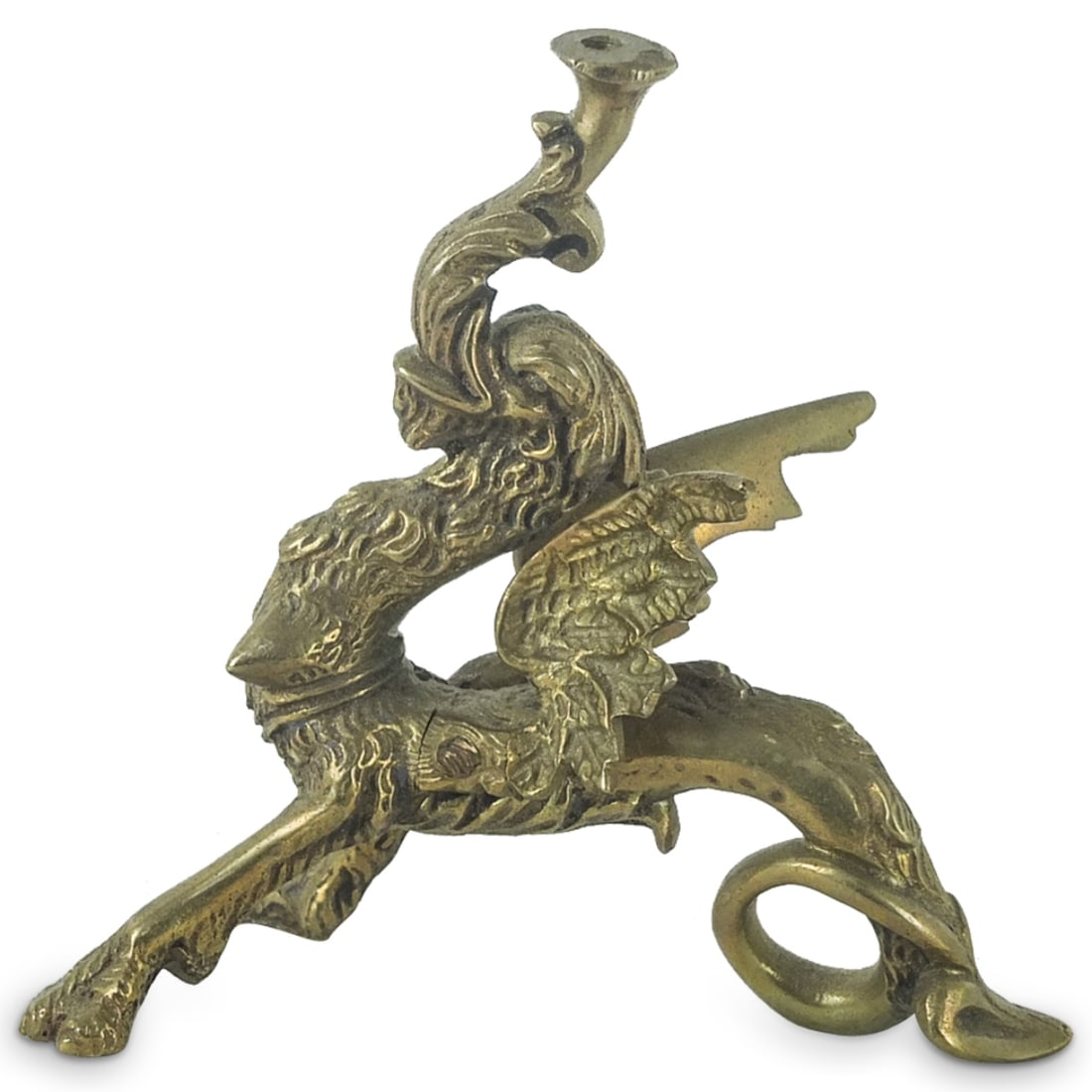 Antique Victorian Style Bronze Candle Holder (1 of 5)