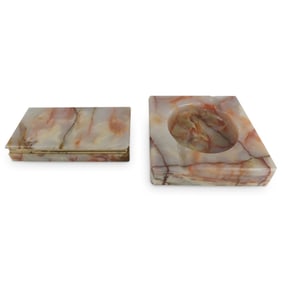 Grouping of Onyx Tableware