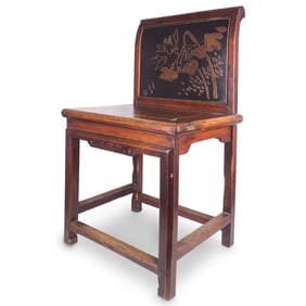 Antique Chinese Hardwood Side Chair