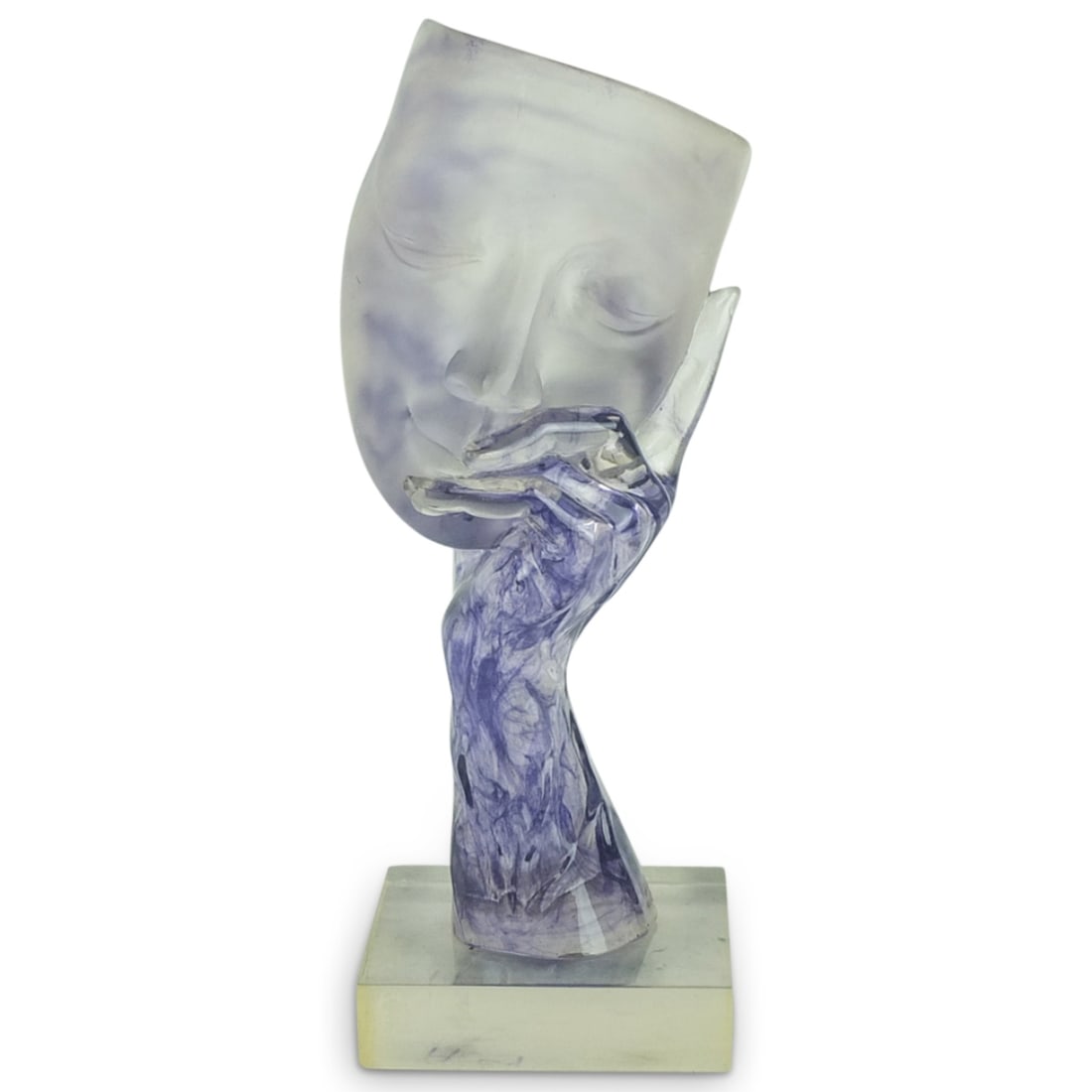 Vintage Lucite Opera Mask Sculpture (1 of 5)